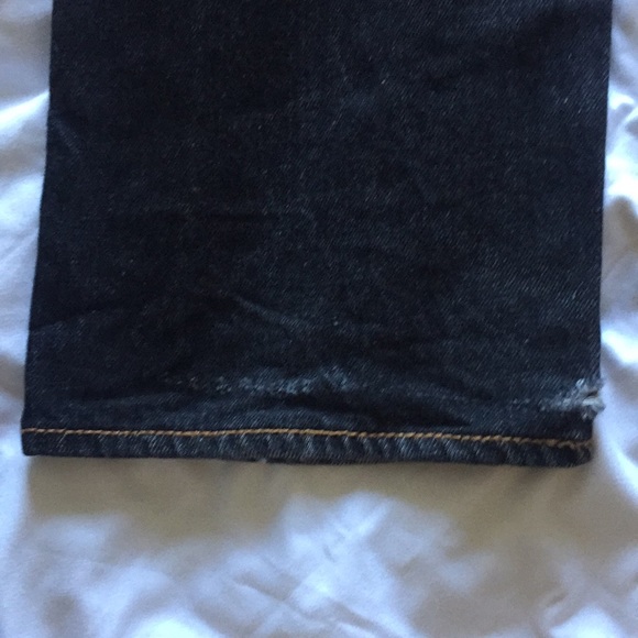 Levi’s 501 Black Tan Stitch Denim Pants sz 32 x 30 - Picture 6 of 8